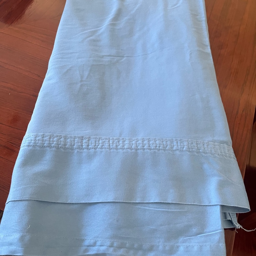 Luxurious Vintage Ralph Lauren Blue Bedding King size Flat Sheet - Picture 7 of 16